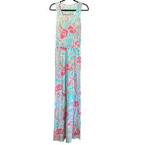 Lilly Pulitzer Sleeveless Maxi Dress Jellies Be Jammin Jellyfish Print Sundress